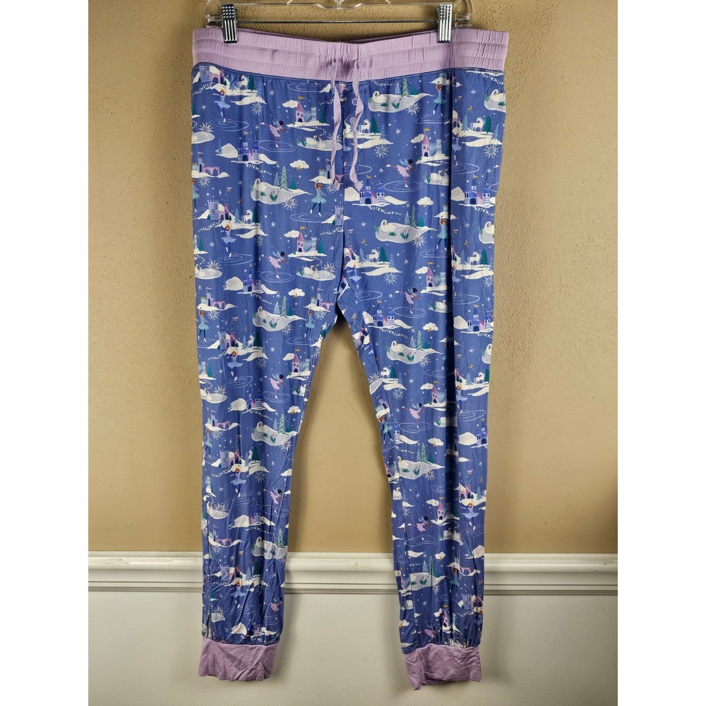 Little‎ Sleepies Womens Purple Ice Princess Bamboo Lounge Sleep Pajama Pants XL